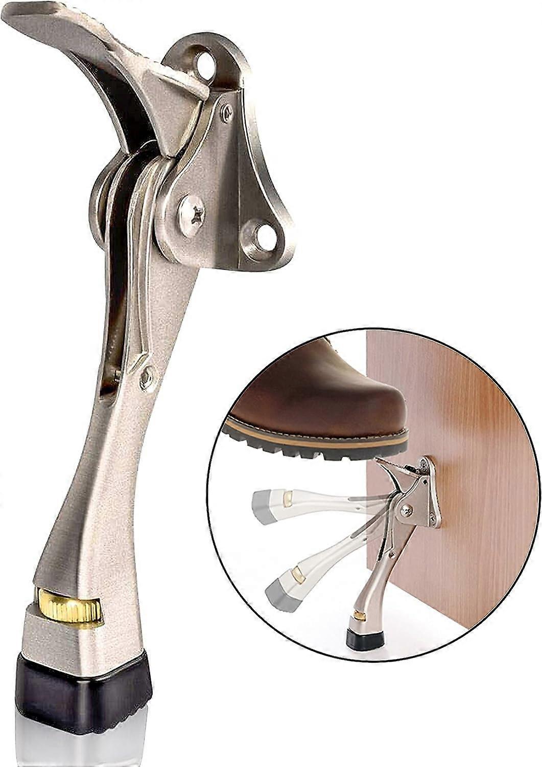 Door Stop, Premium, Height Adjustable Rubber Feet, 4"