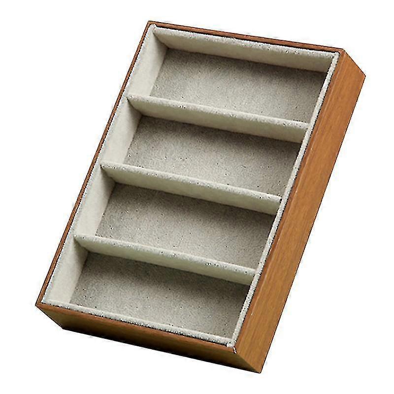 Sunglasses Display Glasses Cases 4 Grids Sunglasses Display - Brown