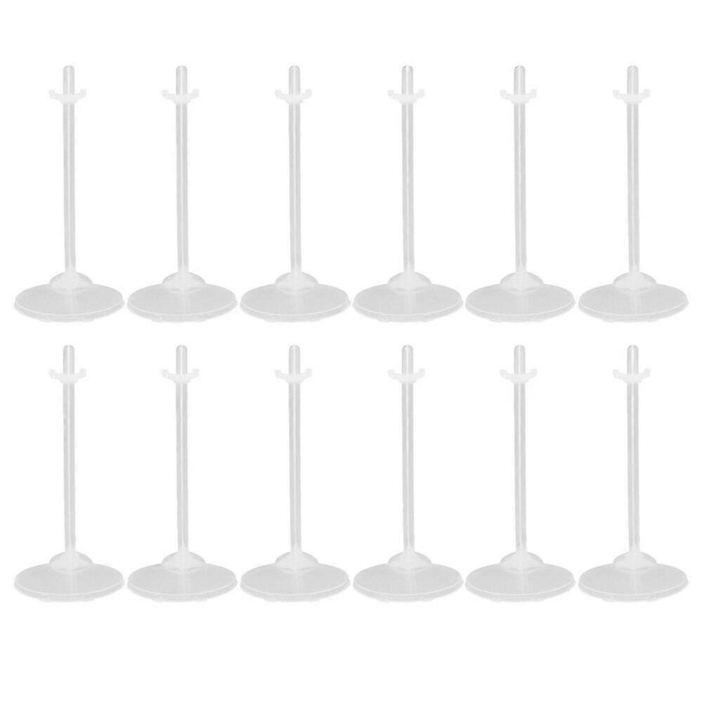 36pcs Practical Doll Stand Transparent Display Rack Plastic Storage Bracket