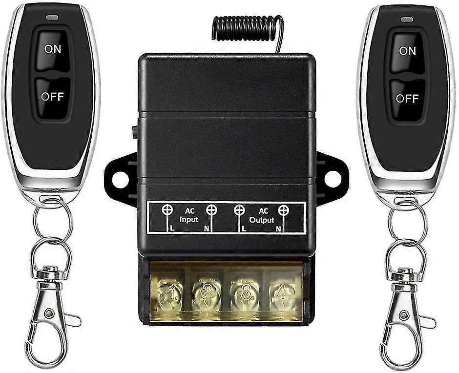 Wireless Relay Switch,328ft 220v/230v/240v /40a Relay Wireless Rf Switch For Household Appliances, Pump, Ceiling Lights And Equipment (remote Switch B