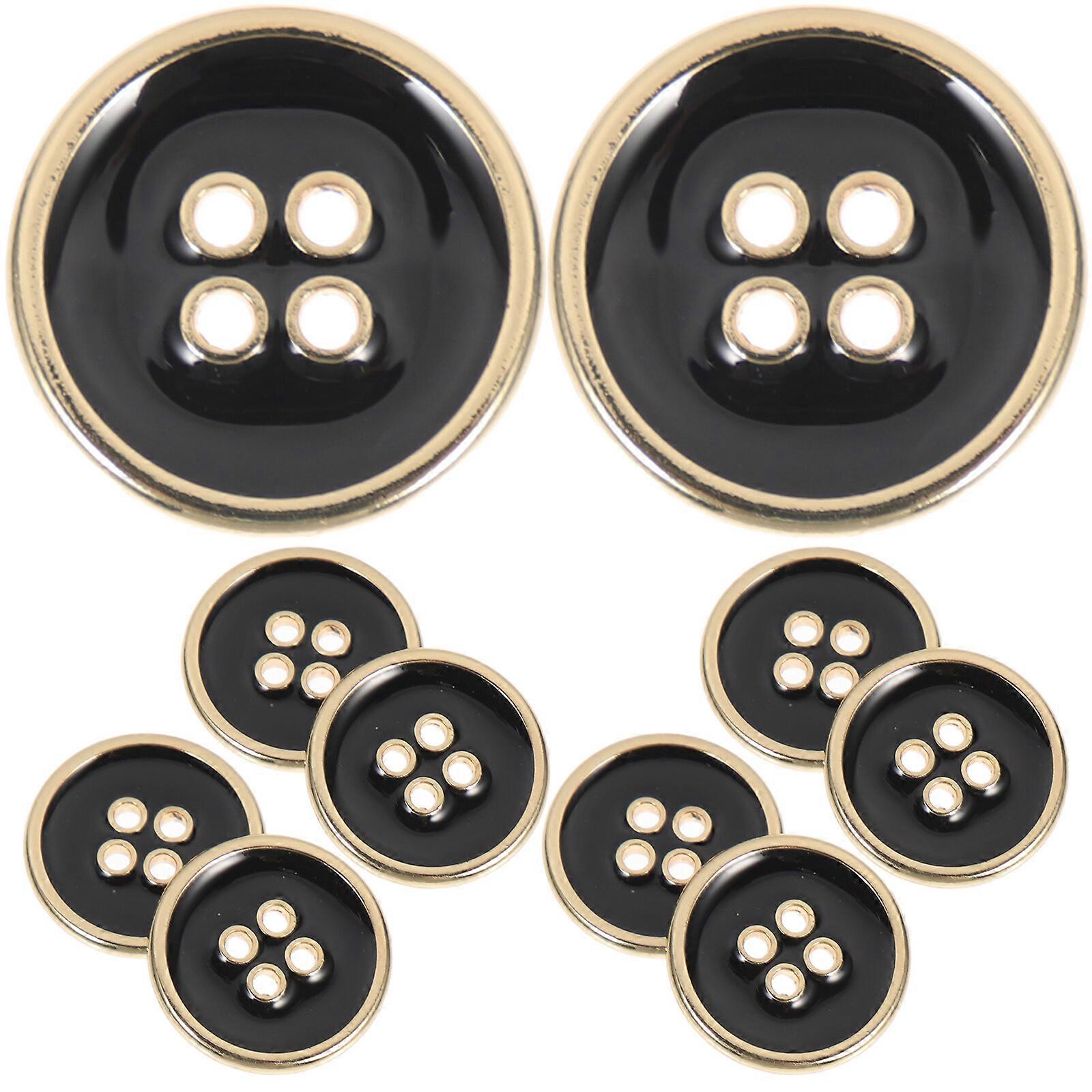 10Pcs Sewing Buttons Convenient Metal Buttons Handmade Clothes Buttons