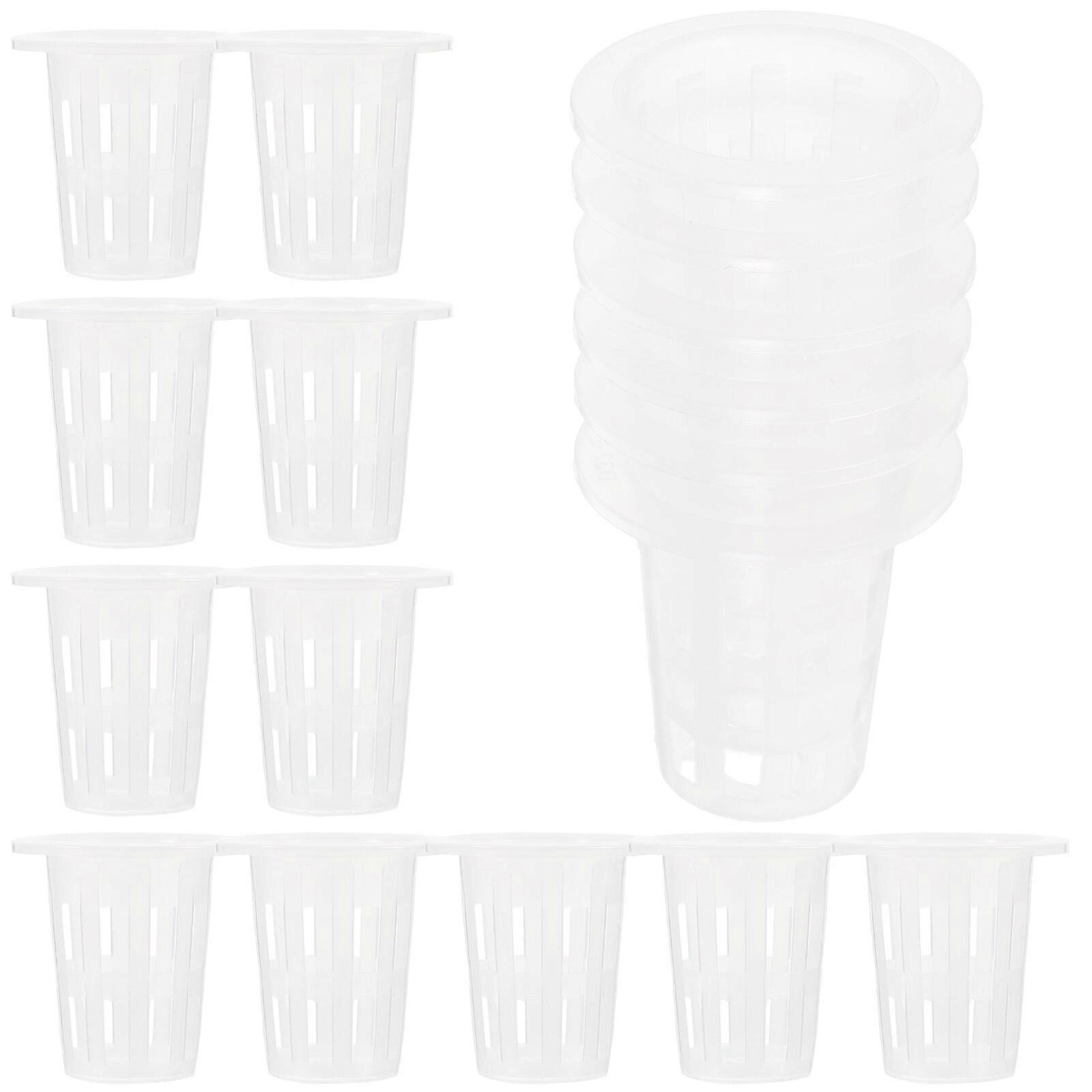 60Pcs Plast Net Potter Hydroponics Netting Potter Små Planting Kurver Plant Fix Kurver Netto potter