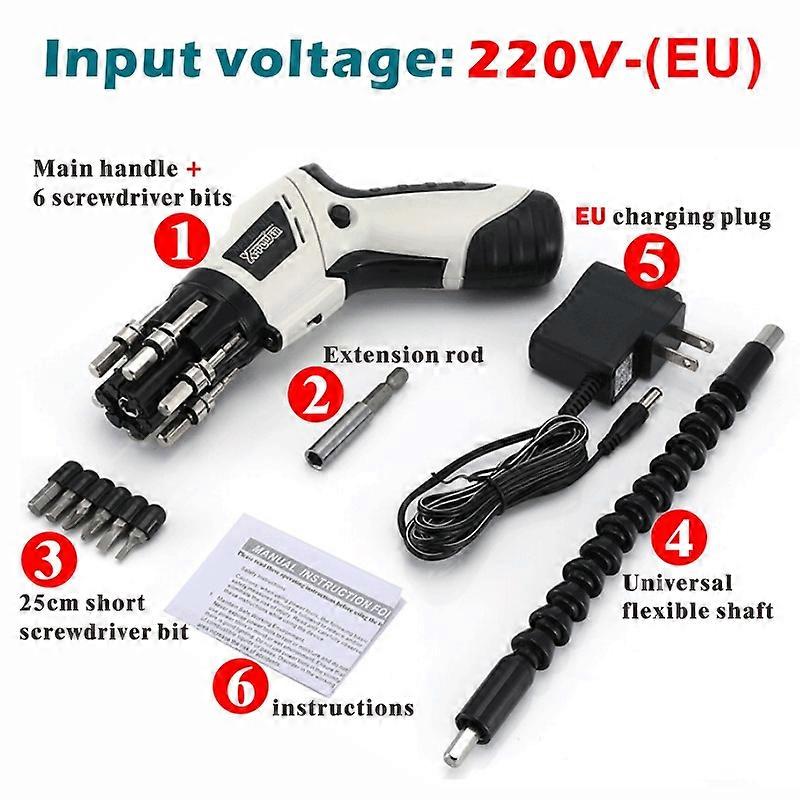 Multi-function Electric Screwdriver Battery Rechargeable 3.6V Cordless Powerful Impact Wireless Drill Electric Screw Driver