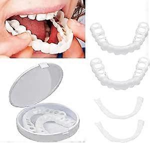 Upper Lower False Teeth Dental Veneers Dentures Fake Tooth Smile