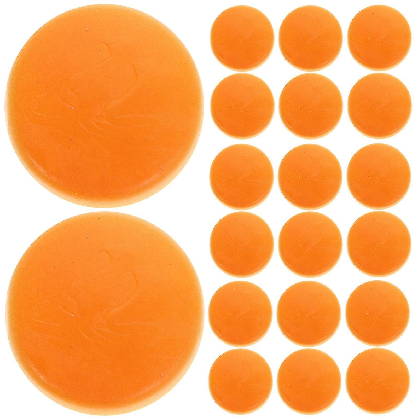 20pcs Realistic Simulation Small Bread Fake Bread Decoration Artificial Plastic Mini Bread Charm For Diy