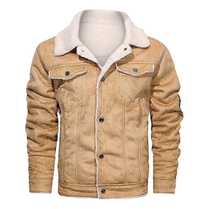 Men's Sherpa Lined Jacket Warm Trucker Jacket