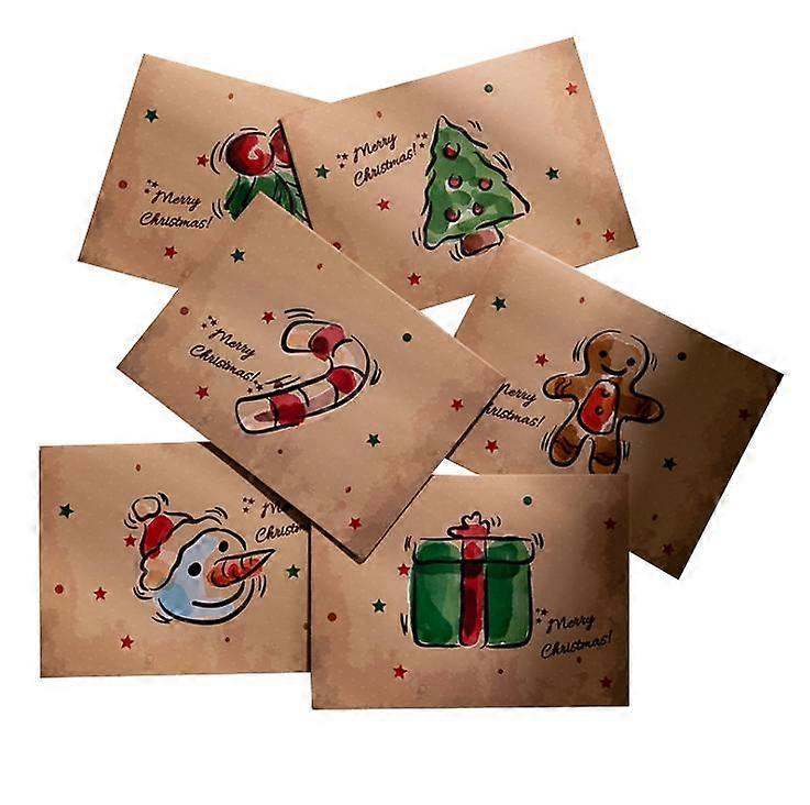 Merry Chrismas Card with Envelope Blessings Featuring Beautiful