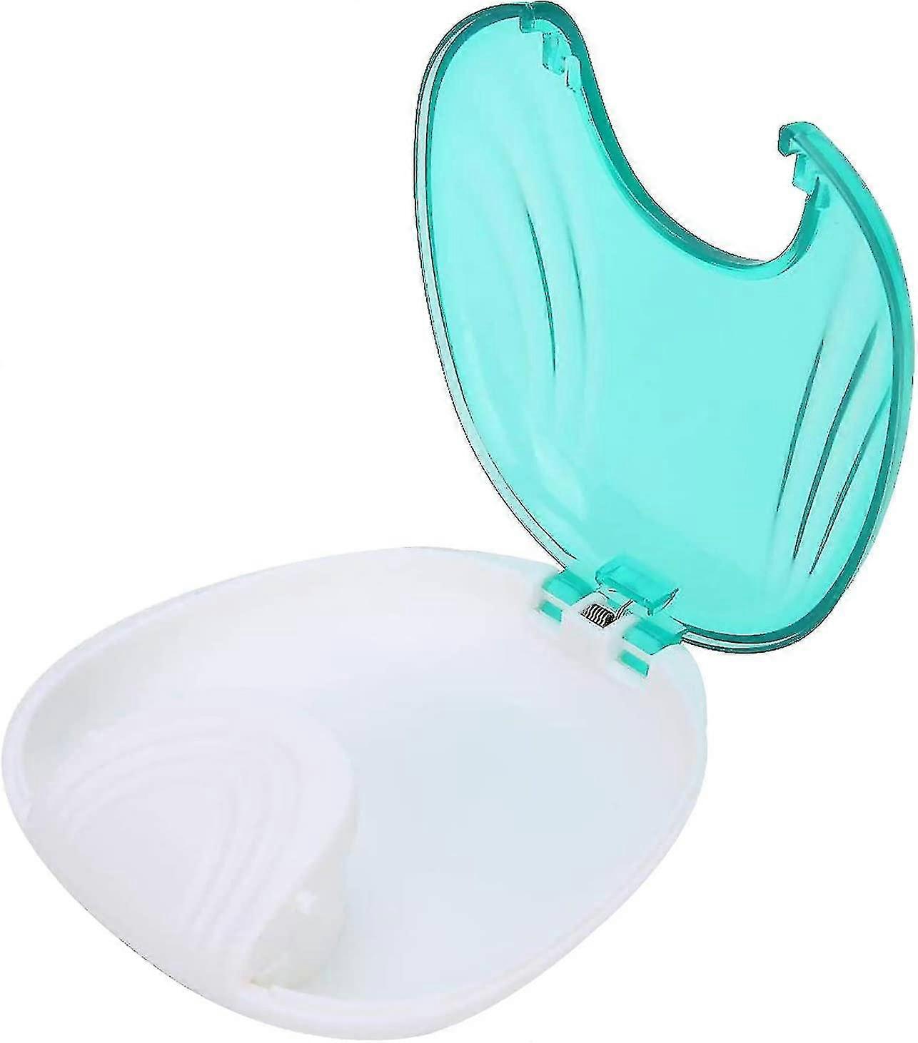 Retainer Case, Press-to-open Retainer Container Partial Denture Box For Retainers, Tooth Appliances & More(2pcs, Pink+green) -t