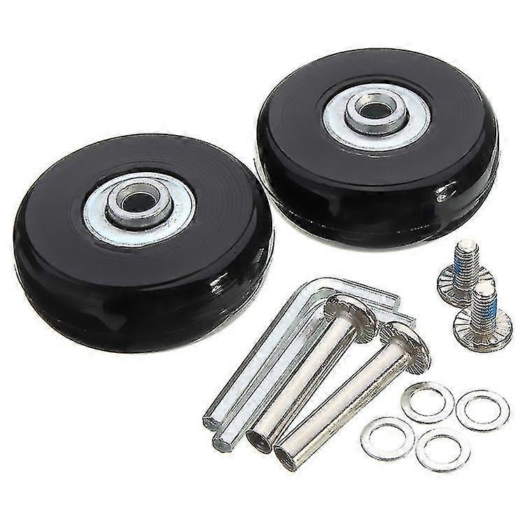 حقيبة العجلات ، الأمتعة حقيبة إصلاح العجلات حمولة ثقيلة 50mm كتم الصوت المطاط العالمي الدوار عجلة النقل الاحتياطية يحل محل 2PCS عجلات للحقيبة /