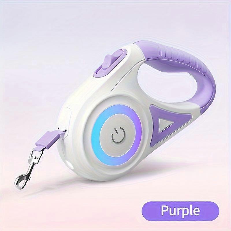 New style Touch Light Extendable Dog Leash, Using 5M/16FT Automatic Telescopic Function LED Leash To Make Pets Safer At Night!