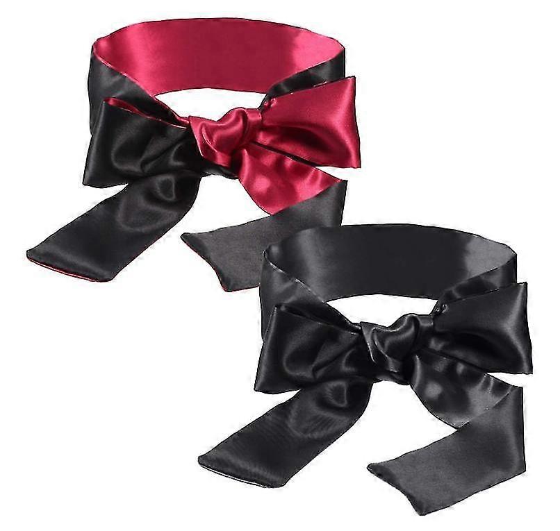 2 Pack Sleeping Mask Satin Eye Mask Blindfold