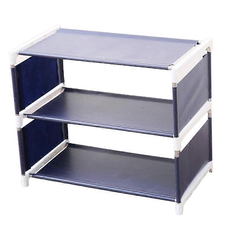 3/4 Layers Shoe Rack Bedroom Space Saving Stand Solid Shelves Storage Organizer