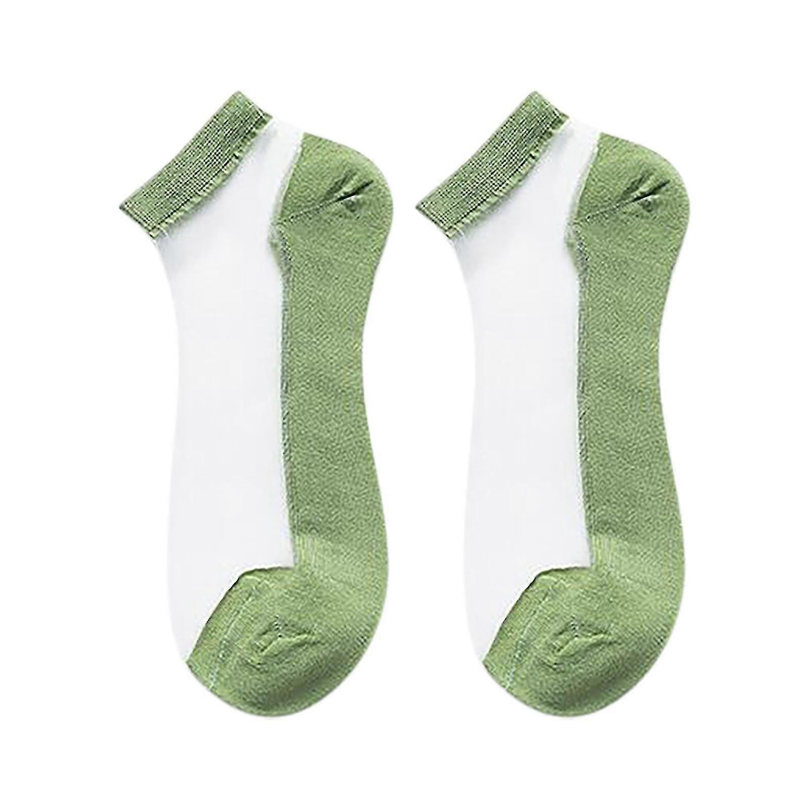 5 Paires Mode Mesh Dames Partwork Patchwork Chaussettes Minces Bas Femme