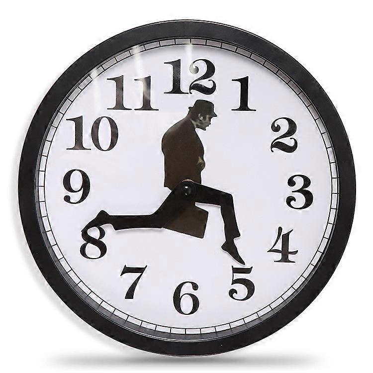 Silent Walking Time Merchant Briefcase Glass Wall Clock Personalized Clock Decoration Circular Clock