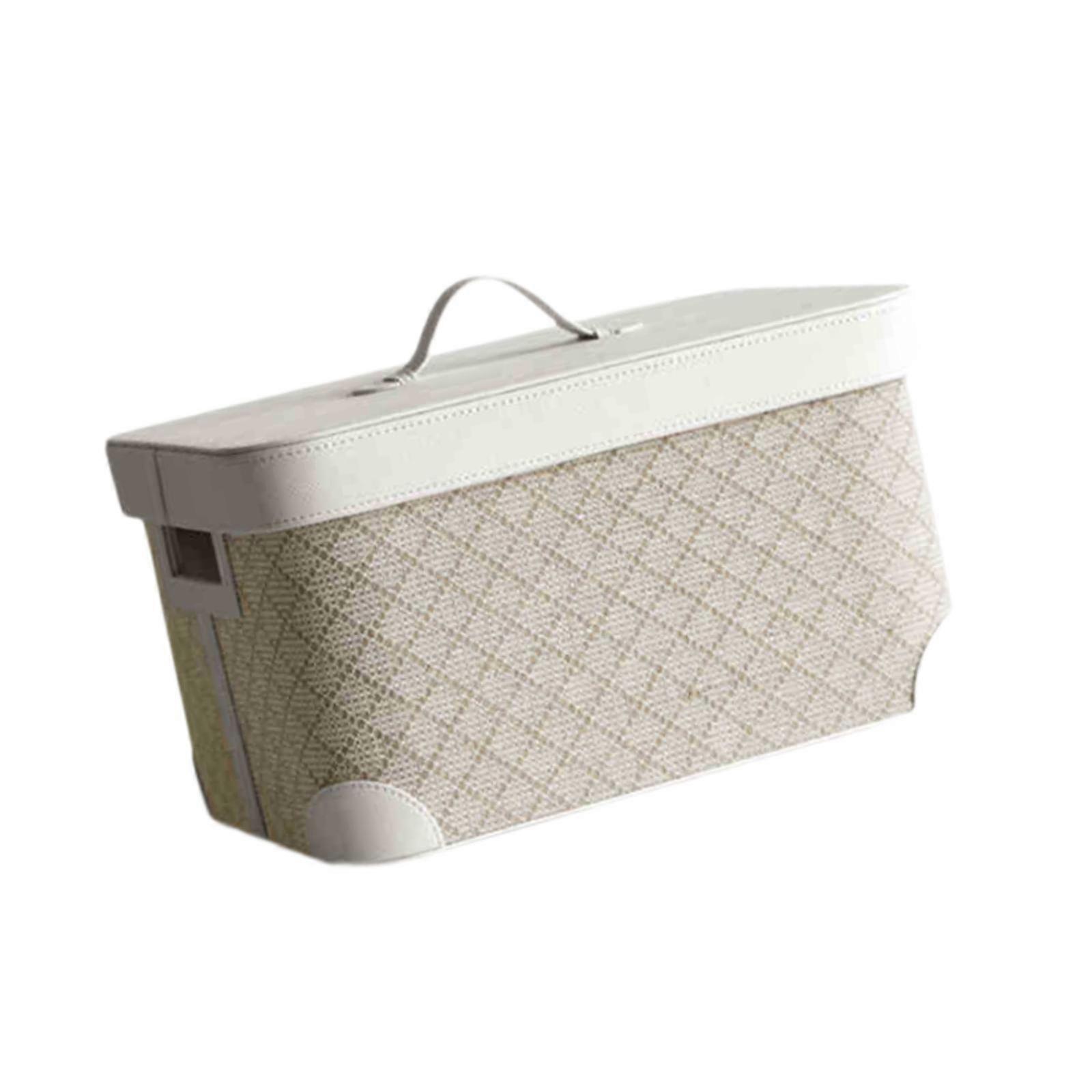 Καλάθι πλυντηρίου με καπάκι Washable Desktop Storage Box για το σπίτι Office Bedroom White