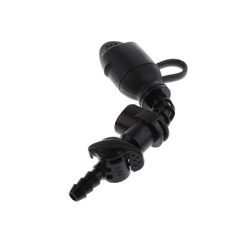 Water Bag Hydration Pack Bite Valve Nozzle Bladder Black 7.5x7cm 90 Degree