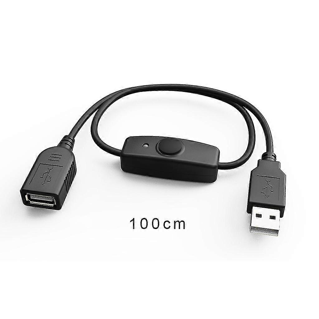 USB 2.0 Extender Cord USB Extension Cable With ON OFF Switch LED Indicator