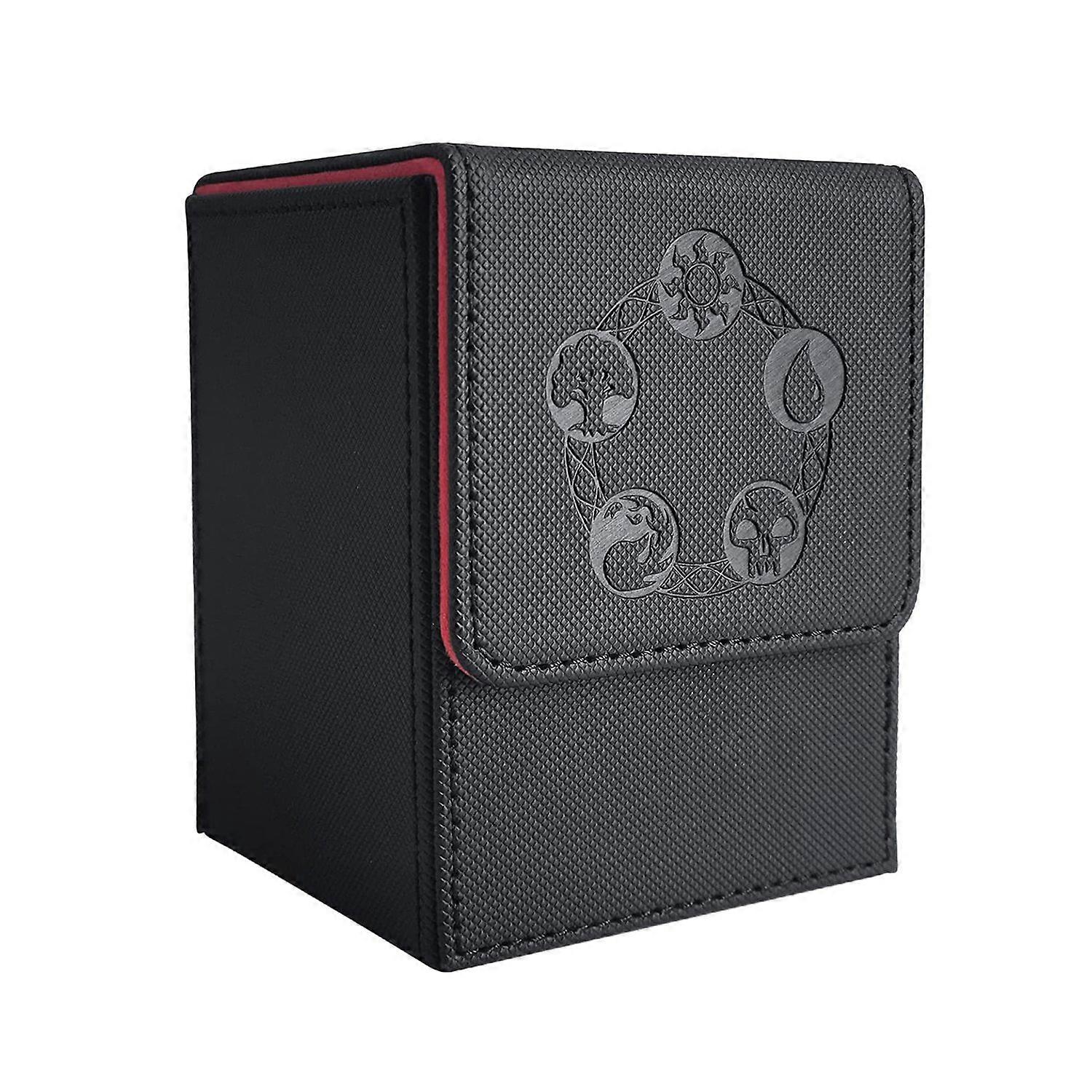 Card Storage Box Large Capacity Soft Lining Strong Magnet Multipurpose Card Deck Case Holder Game