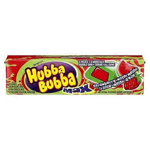 Hubba Bubba Wassermelone Bubble Gum Erdbeere, 18 Stück (18 Stück)