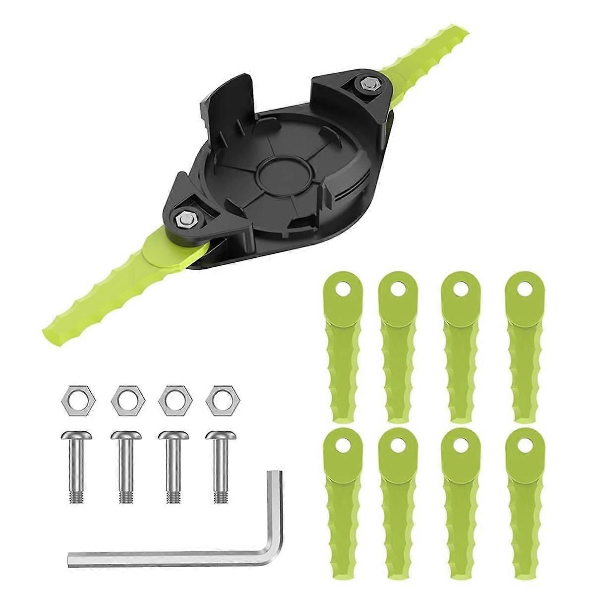 Plastic Blades Trimmer for 18V, 24V, and 40V RY40210, RY40210A Trimmers with 10 Quickload Blades