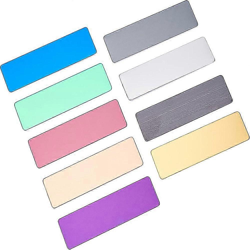 Stainless Steel Brooch Findings Stamping Blank Tag and ABS Safety Pin Bar Rectangle Mixed Color 36pcs/box