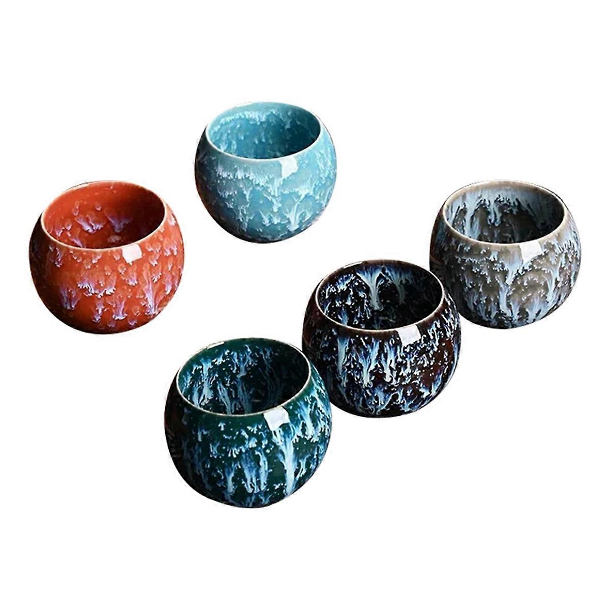 Kemencecsere kerámia teáscsésze készlet - díszdoboz, porcelán csészék, kerámia kávésbögre, kínai étkészlet csésze