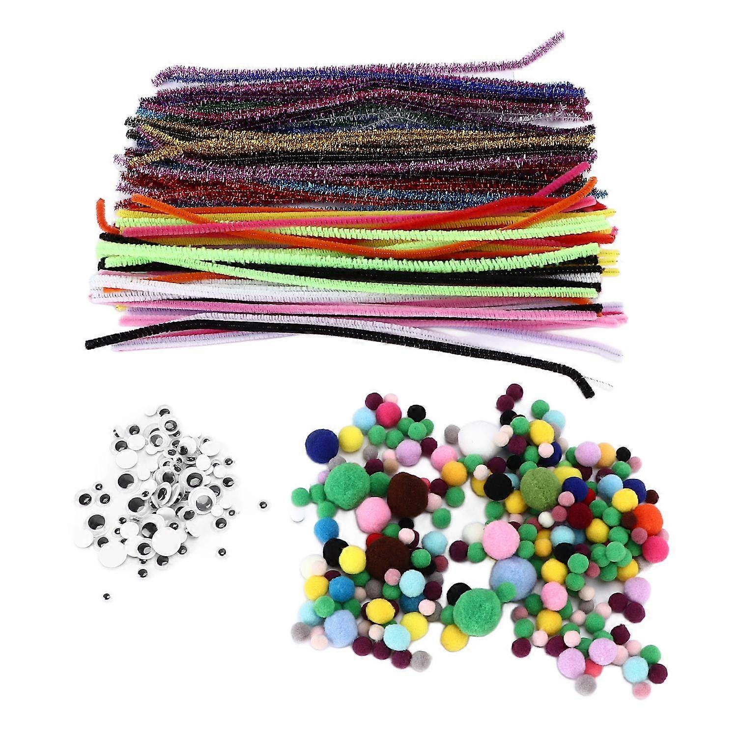 Chenille Stems Set Colorful DIY Toy Decoration Materials Accessories for DIY Art Crafts Toys Scrapbo