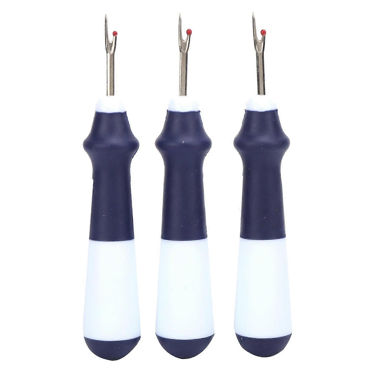 3Pcs Seam Ripper Durable Stainless Ergonomic Handy Handles Thread Remover Sewing Crafting Embroidery