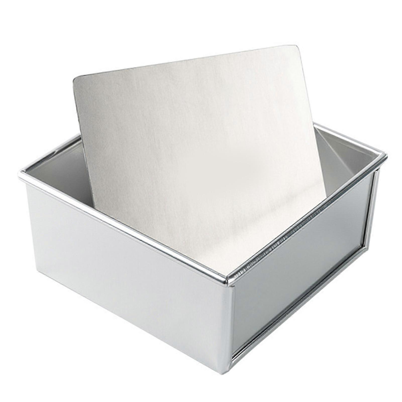 Square Cake Rings Baking Molds Square Cake Baking Rings with Removable Base Ideal for Birthdays and Celebration