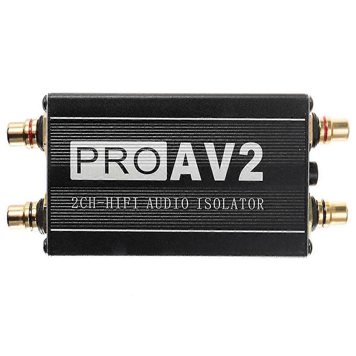PRO AV2 2CH HiFi Audio Isolator Ground Loop Audio Isolator Audio Noise Filter RCA Noise Isolator Au