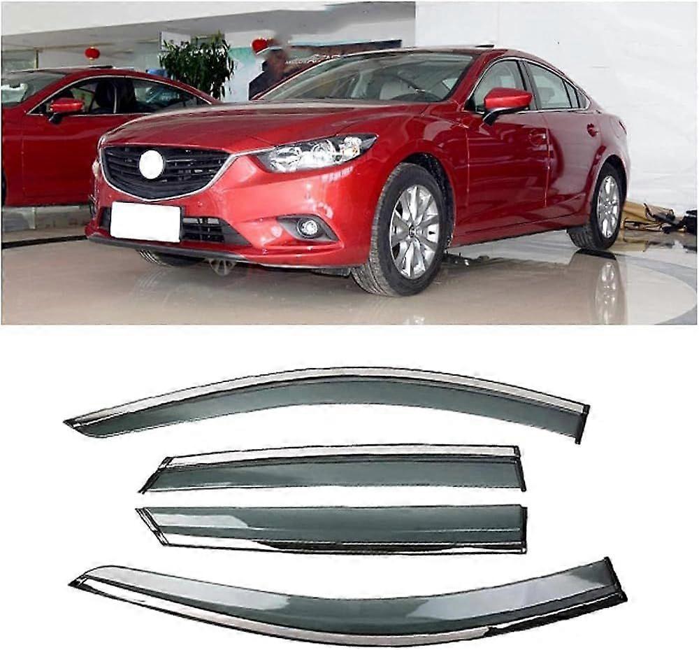 4 Pcs Car Wind Deflectors Rain Deflectors, for Mazda Atenza 2014-2015 Car Side Window Visor Sun Rain Guard Shade Protector Cover Car Window