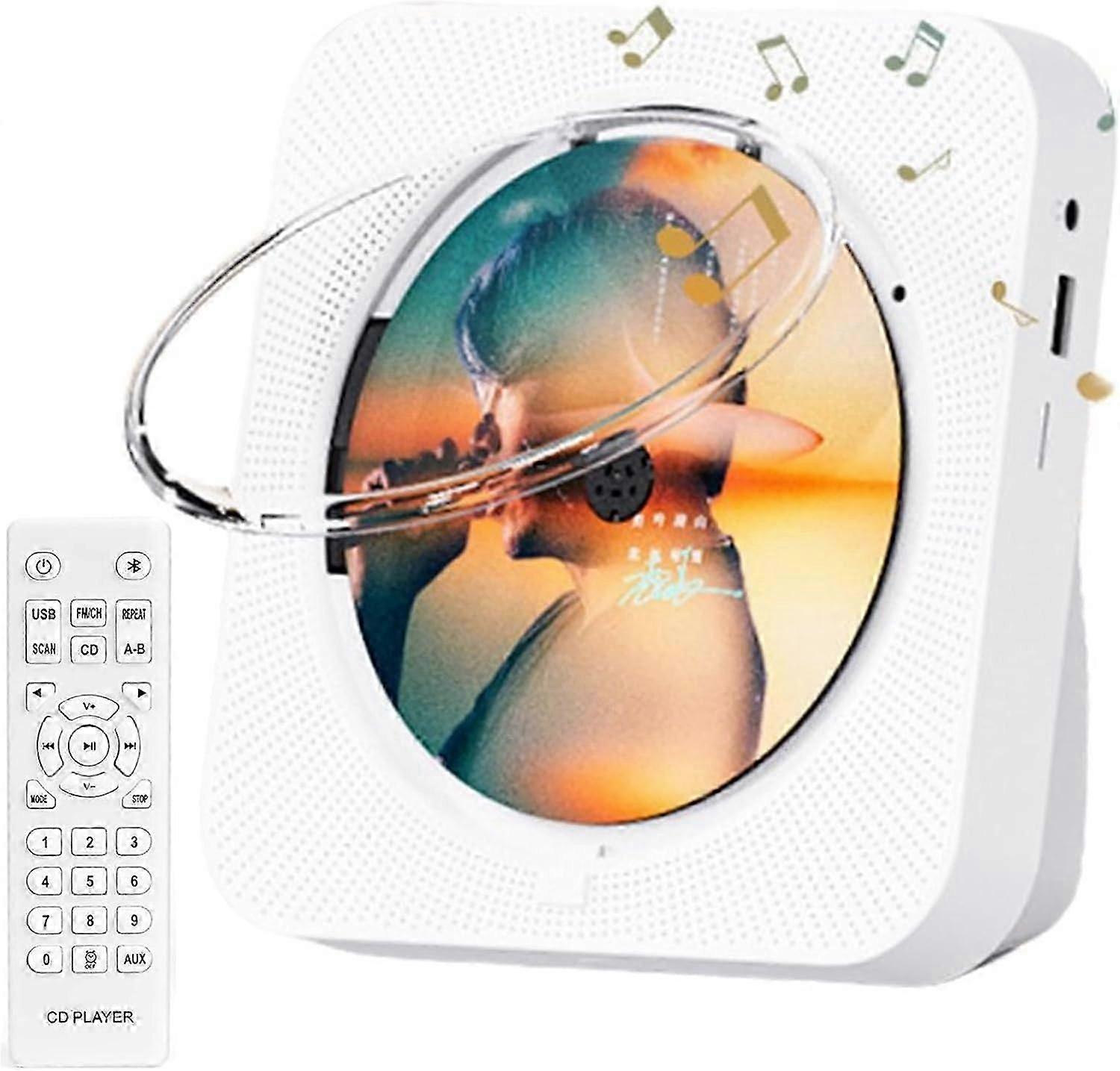 CD Player Portable,CD Player for Home,CD Player with Bluetooth,Portable CD Player Bulit-in FM Radio,AUX&Headphone Jack with Remote Control.