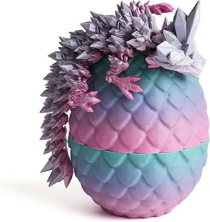 Dragon Egg Set Rainbow Night Glow Crystal Dragon Decoration