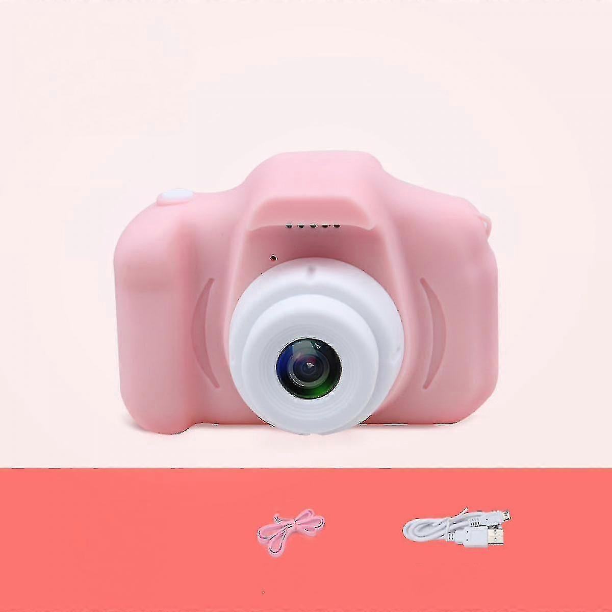 Toys For 4-9 Year Old Girls,kids Camera Compact For Child Little Hands, Smooth Shape Toddler Camera, With 16gb Memory Cardpink