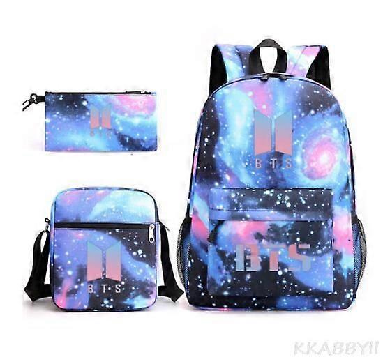 ホットKPOPグループ3個/セットバックパック学生学校ショルダーバッグ子供かわいい旅行バックパック子供誕生日プレゼント