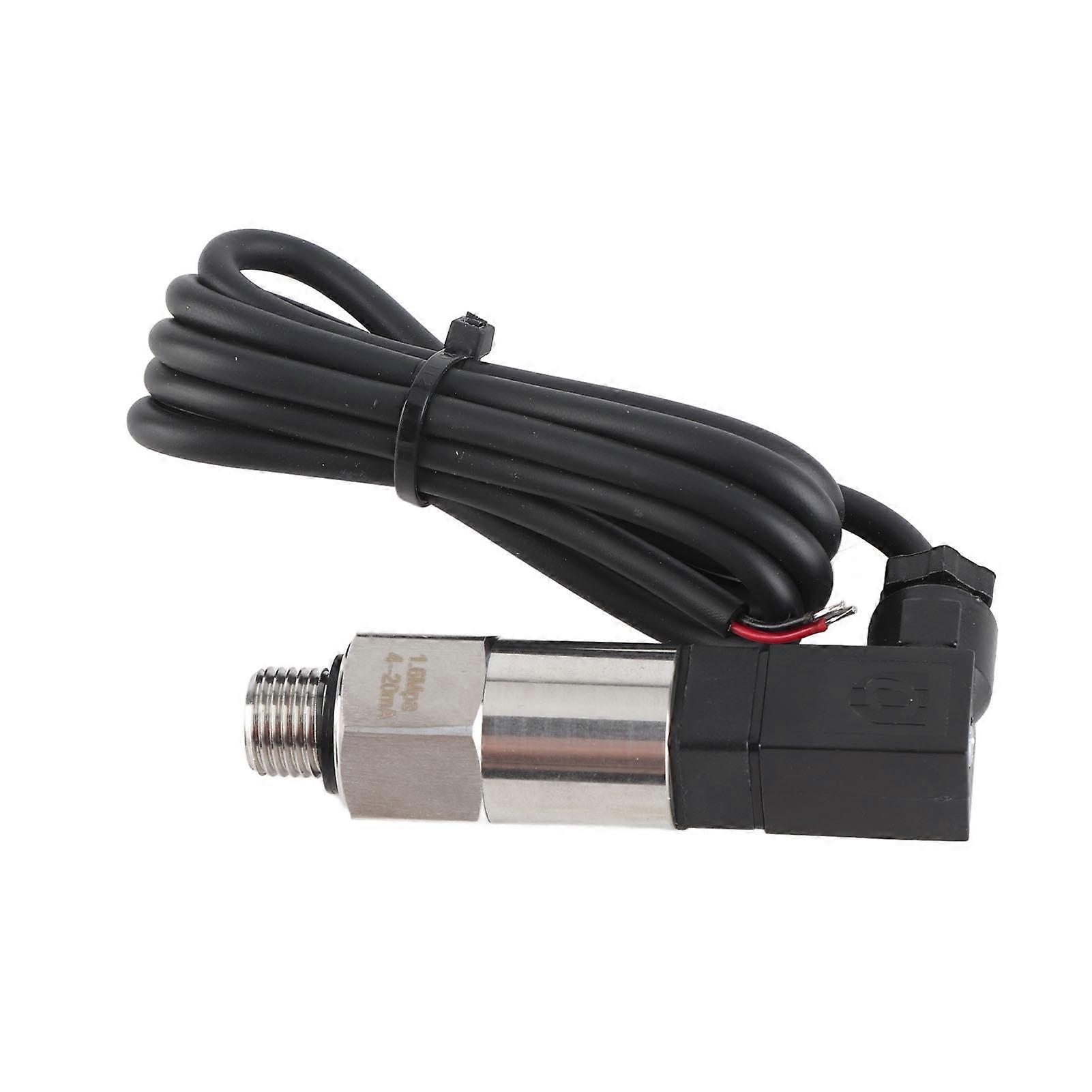 Qukaim Prure Sender 4-20mA Output G1/4" Pressure Transmitter, Silicon Pressure Sensor for Water, Gas, Oil, 0-1.6MPA, Industrial Use