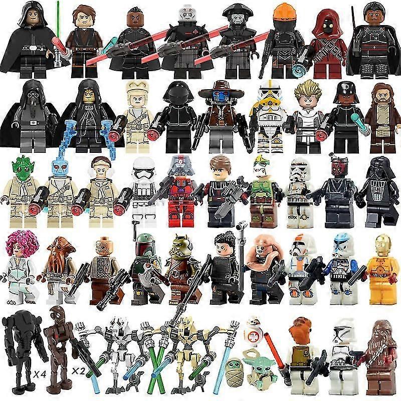 73pcs/set Star Wars Luke Yoda Kinsawa Commandos Minifigures Toys