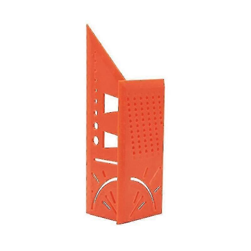 Orange 2 Angle Measuring Square Woodworking Scribe Measuring Ruler
