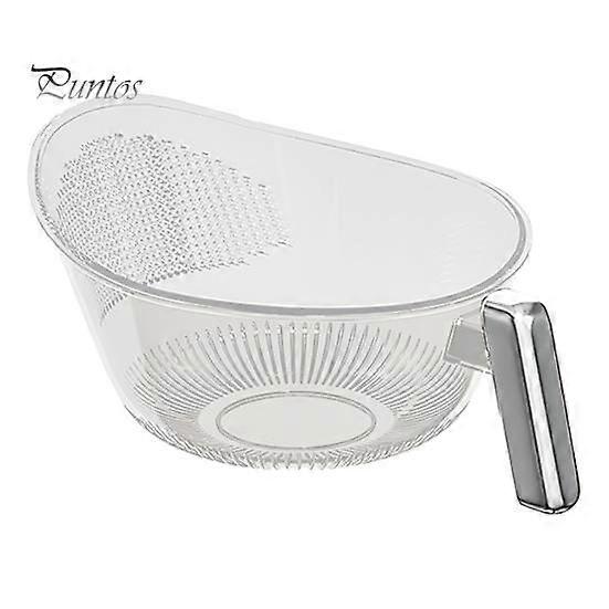 Rice Washer Strainer Bowl with Handle Food Grade BPA Free Large Capacity Rice Washing Filter Strainer Basket Colander