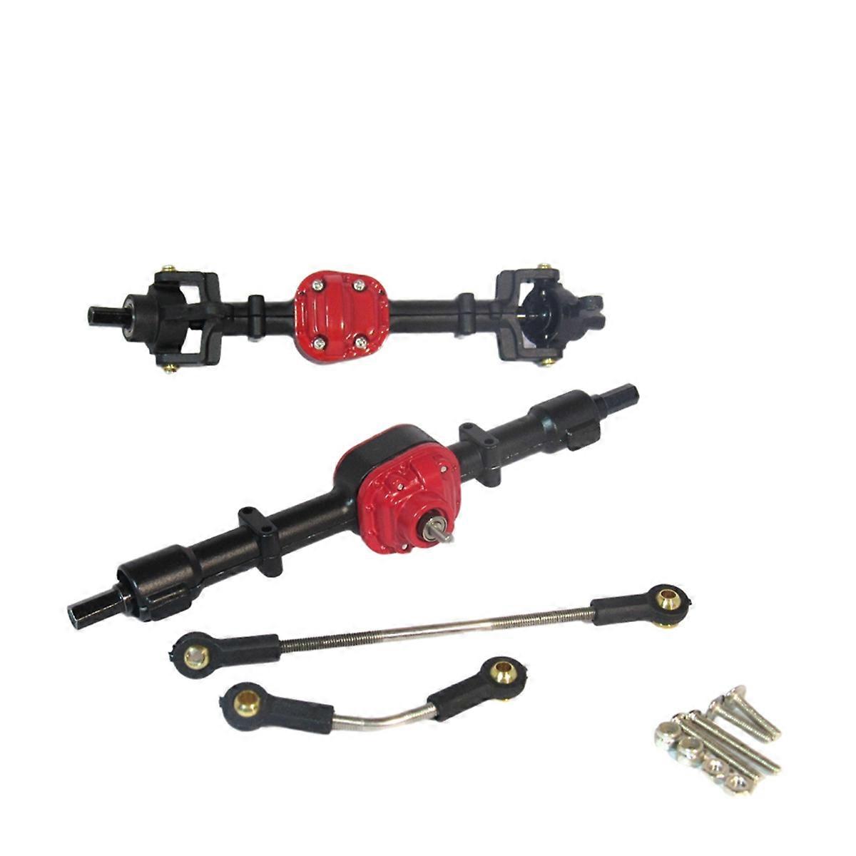 RC Car Metal Gear Front&Rear Bridge Axle Set for MN D90 D91 black