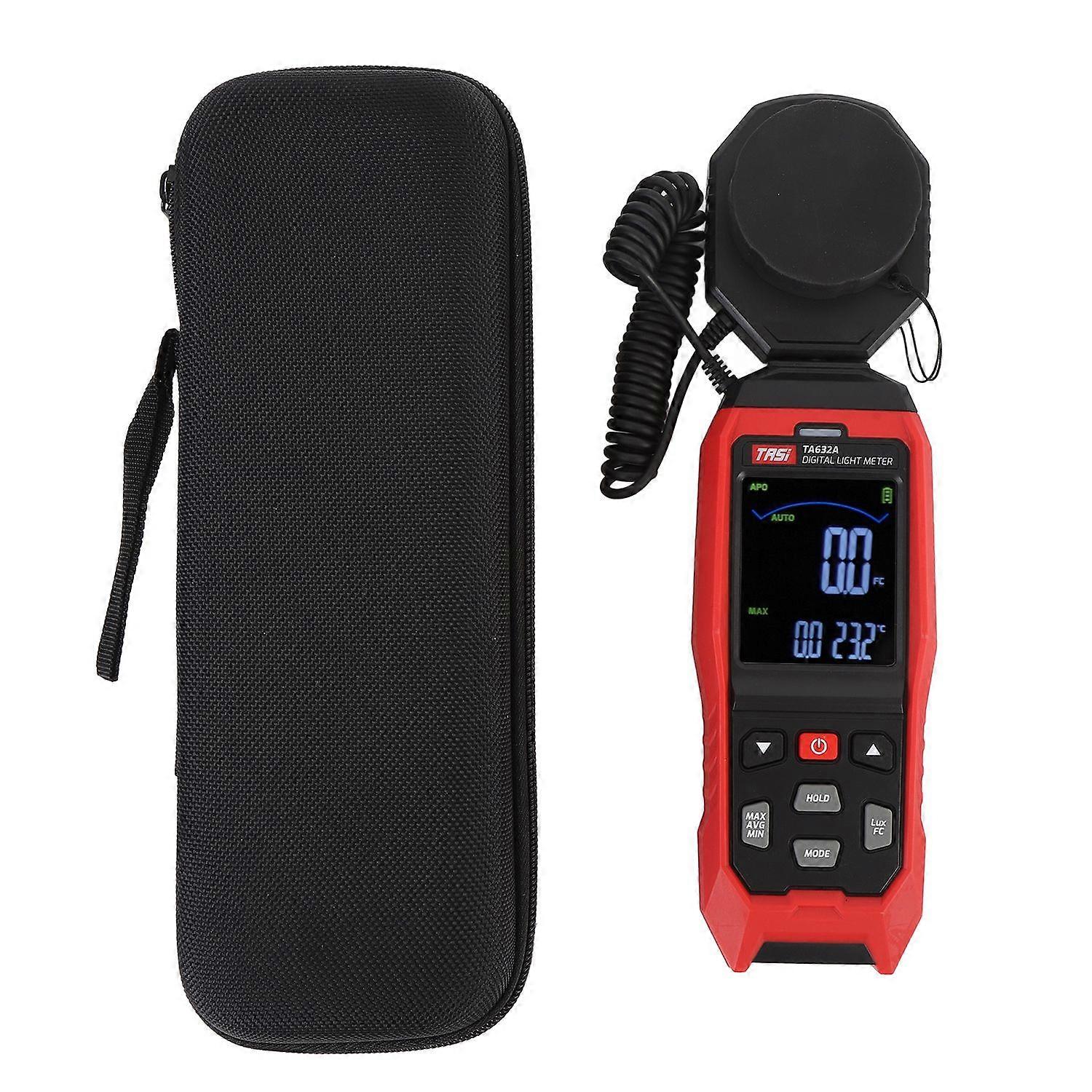 Digital Light Meter 200000 Range Detachable 360 Degree Rotatable Probe Sound and Light Prompt Digita
