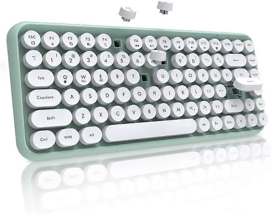 1pcs punk Bluetooth keyboard (mint green)