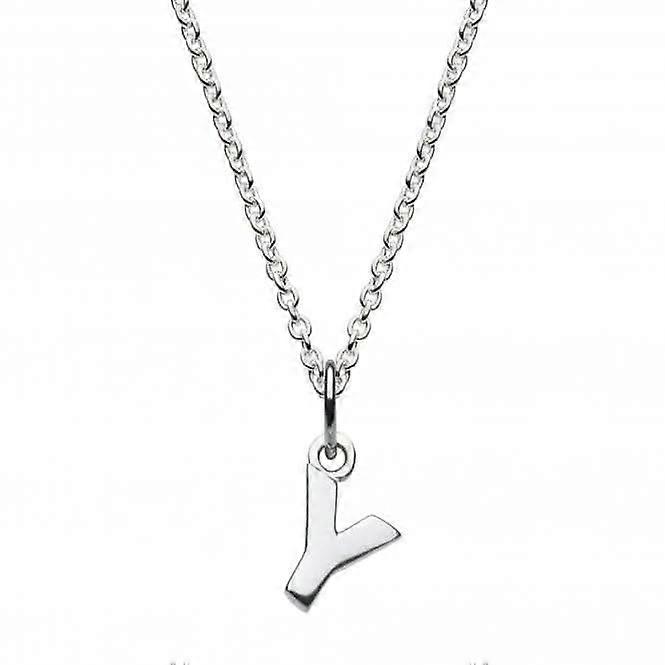Dew Sterling Silver Dinky Y Initial Pendant 9092HPY