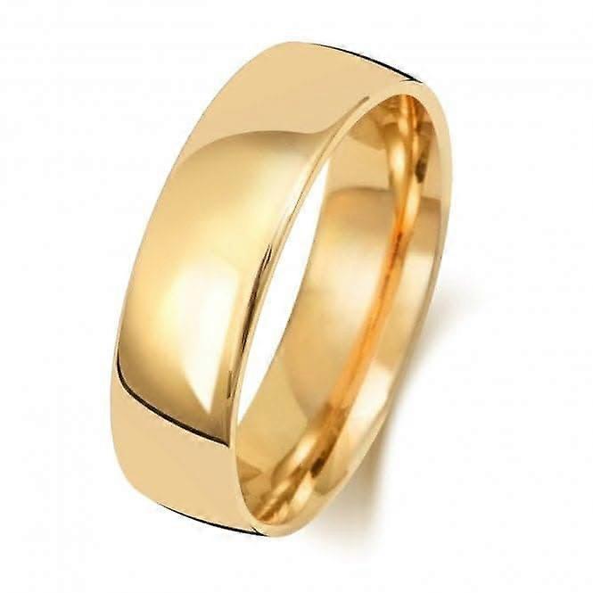 Wedding Band 9K Slight Court 6 mm-1.8 Wedding Ring W116H