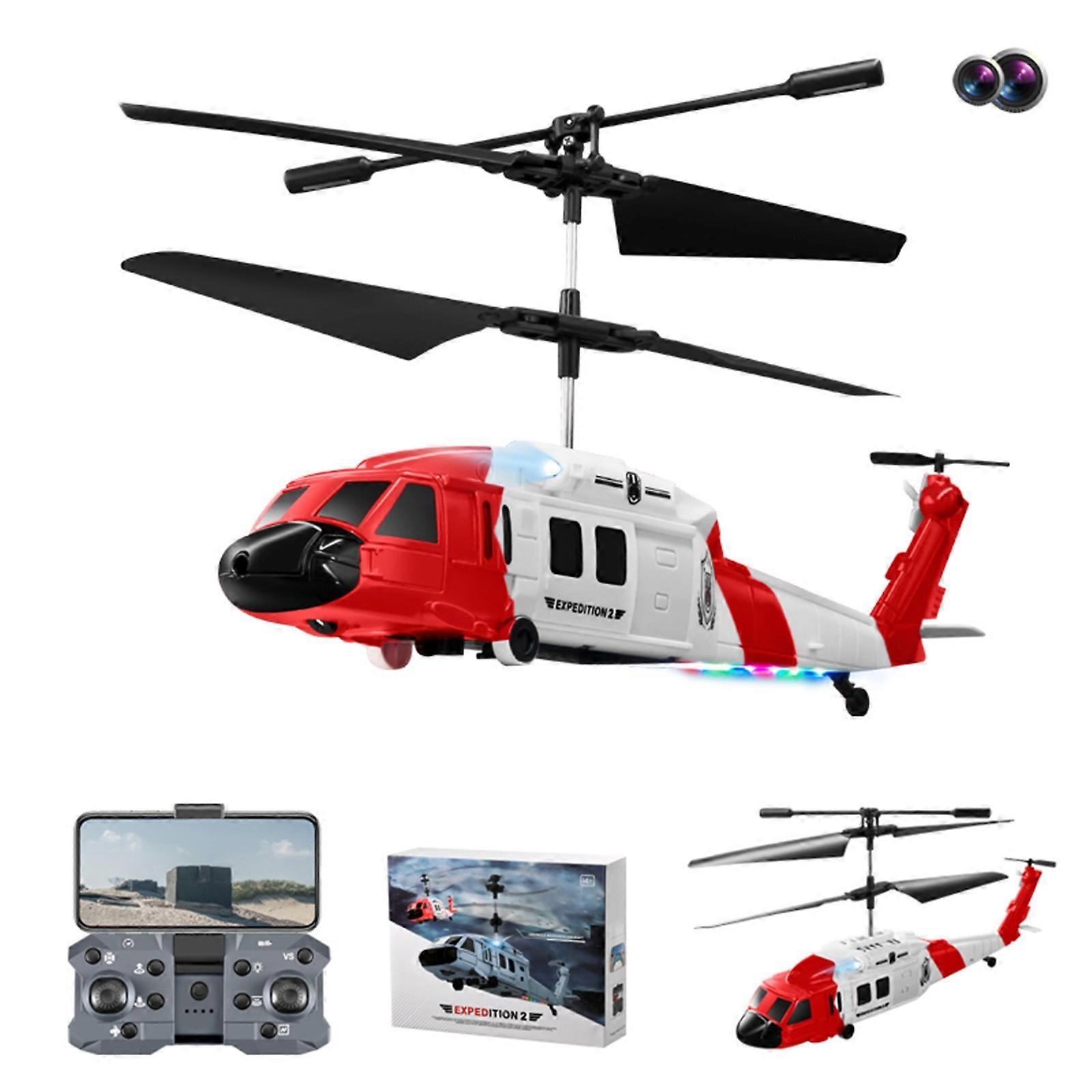 Remote Control Helicopter Obstacle Avoidance With 1080P Dual Camera,2.4GHz 3.5CH RC Helicopter With LED Lights