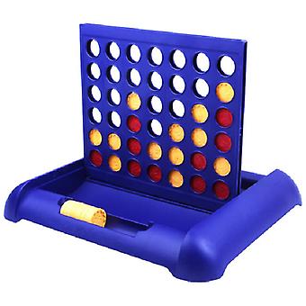 4-in-a-Reihe Brettspiele Faltbare Aufstellung 4 Spielzeug für Kinder Blau