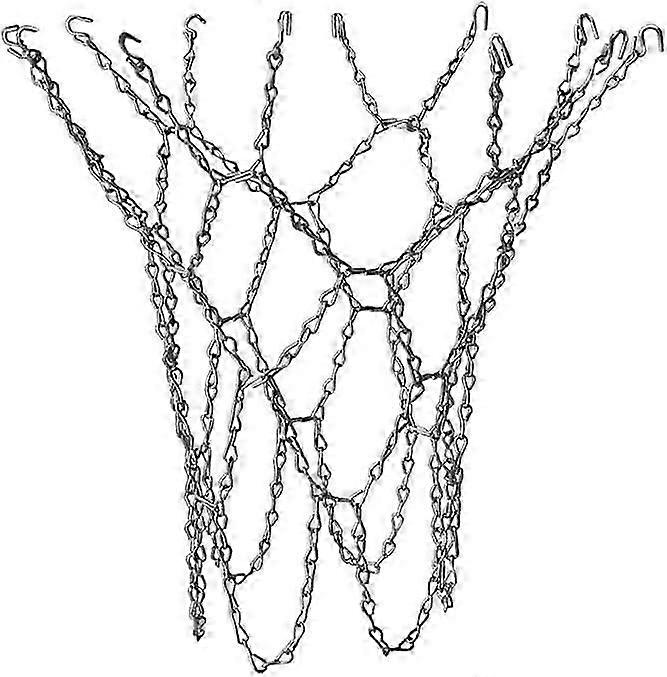 Heavy Duty Basketball Replacement Chain Net Steel Chain Basketball Net Standard Galvanized