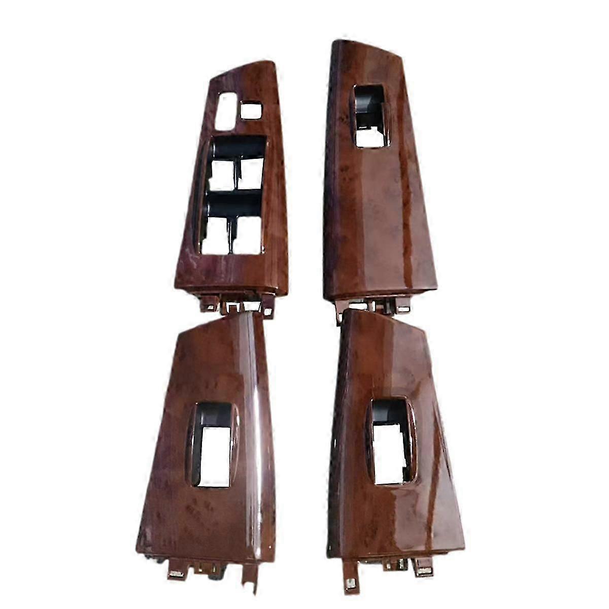 Car Window Lock Glass Lift Switch Panel Cover 74232-02E60-B0 74231-02E00 for 2007-2013 Wood Grain L