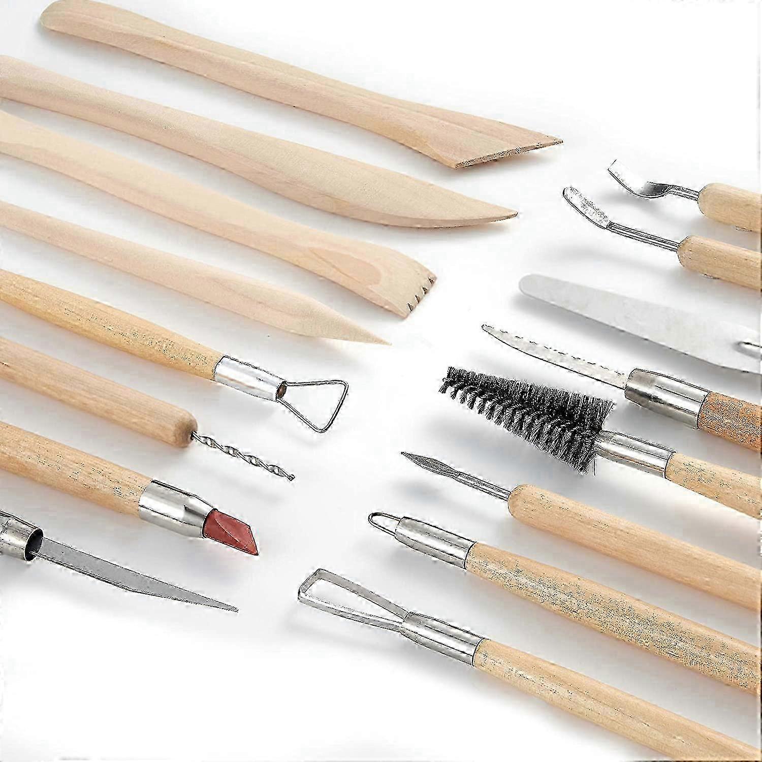 Set di 19 strumenti per ceramica e scultura, strumenti per ceramica, kit di modellazione per principianti - Italia