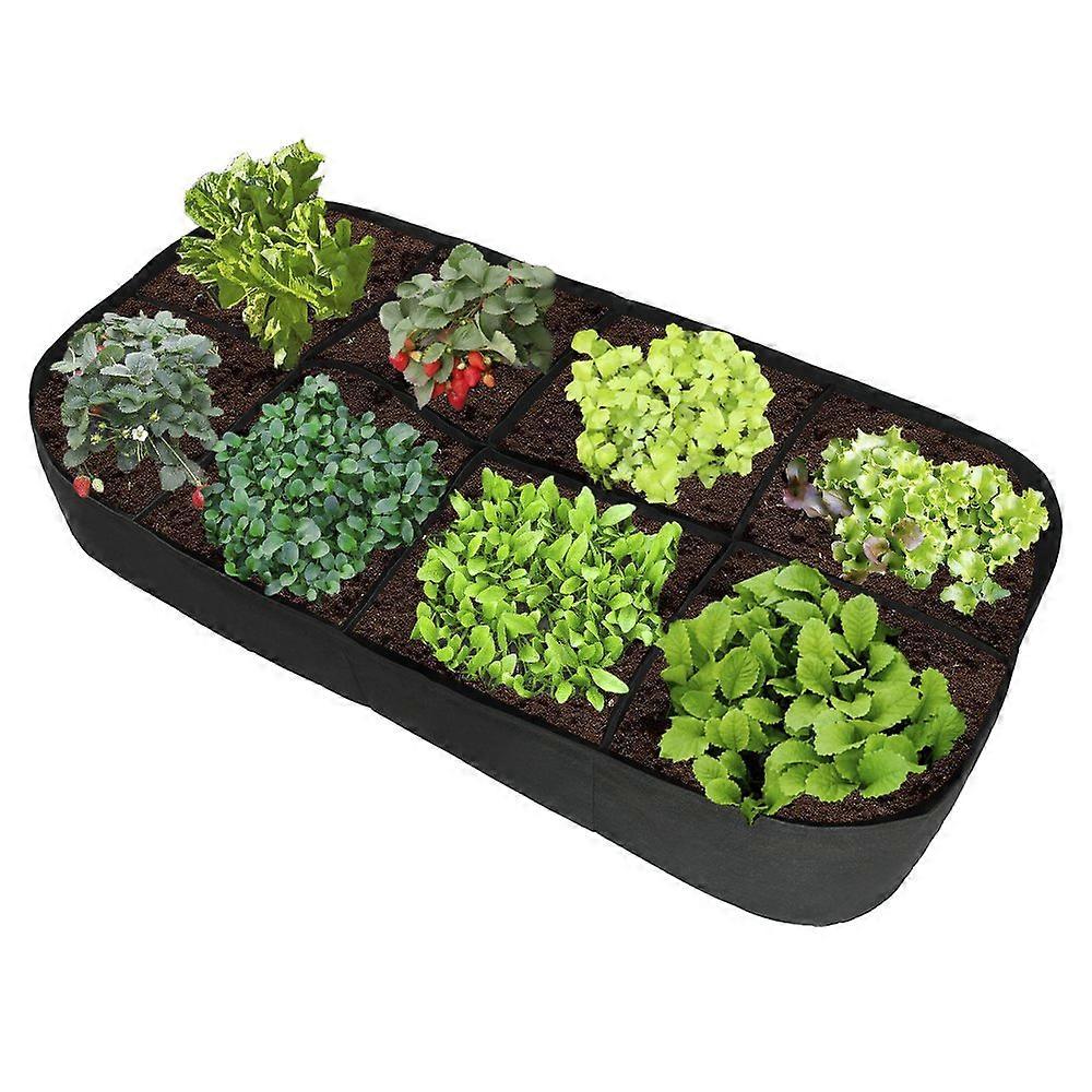 Raised Garden Bed for Plants, Vegetables, and Flowers - Breathable, Durable Material, 4x2 Ft Size, Elevated Design